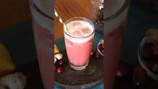 Honey lemon ginger tea with cranberry kombucha | Mocktail