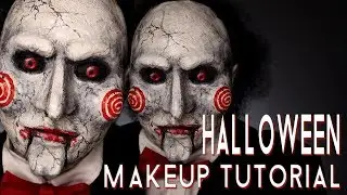 BILLY SAW HALLOWEEN COSTUME MAKEUP TUTORIAL