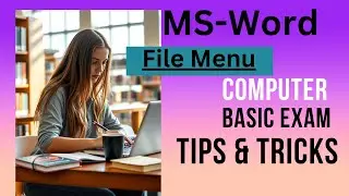 Mastering the File Menu in MS Word: Essential Tips | Exam tips