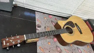 Акустическая гитара Yamaha FX370C. Ремонт и доводка инструмента.