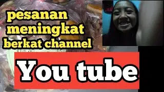 berkat channel you tube. kue kacang rame orderan.