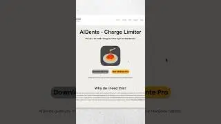 AlDente ensures your MacBook’s battery stays in good health for the future💻🔋 #MacBook