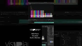VisiPiano 3D - Piano Visualiser built in Blender 3.5