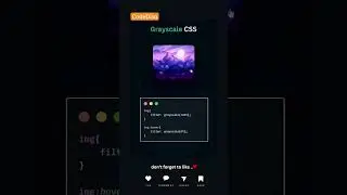 How to create image grayscale  effect in css  🔥⚡ 