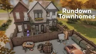Rundown Townhomes ☕ The Sims 4 Speed Build