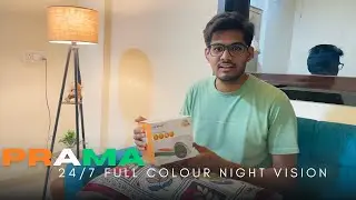 PRAMA Made In India CCTV Camera with Advanced AI Human & Vehicle Detection | Built In Mic
