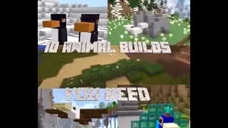 10 Minecraft Animal Build YOU NEED In Your Minecraft World