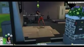 The Sims 4 ( Zoey show off a dance move)