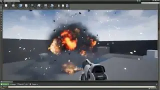 Explosion VFX, Unreal Engine slow-motion and layers