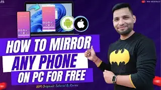How to Mirror Phone Screen to PC for FREE via USB Cable (2023) Connect Any Phone to Laptop