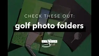Golf Photo Folders for Framing Tournament Golfer Portraits | USA-Made by Studio Style