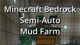 Minecraft Bedrock Mud Farm #shorts
