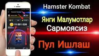 Hamster Kombat / Sarmoyasiz Pul Ishlash va Yangi Malumotlar Келажаги Бор Пул Топиш Йули