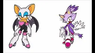 Rouge and Blaze Fuse Into Blouge