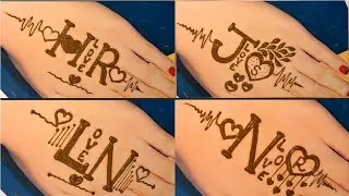 Beautyfull name latters mehndi deshign /simple and beautyfull mehndi #mehndi #mehnditatto #latters