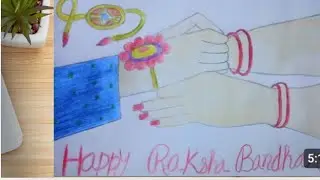 Raksha Bandhan Drawing Very Easy For Beginners / Raksha Bandhan Drawing / Colour Pencil Drawing