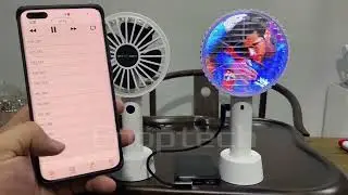10cm hologram handheld fan for fans