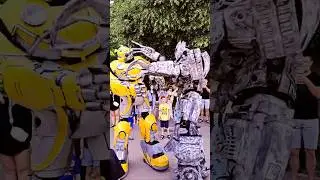 Мегатрон против Бамблби: Бой трансформеров / Megatron vs Bumblebee: Transformers Fight #shorts