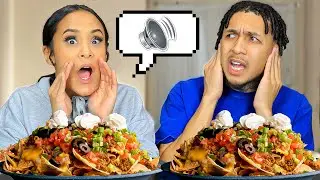 YELLING IN MY HUSBAND EAR THE ENTIRE VIDEO *NACHO MUKBANG*