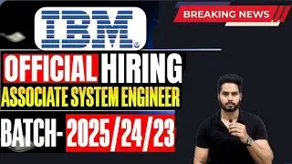 IBM Associate System Engineer Hiring | ATTEND TEST NOW | PAN INDIA JOB