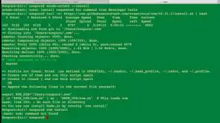 Installing nvm on a new Mac to support and run multiple versions of node