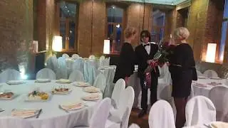 Банкетный зал для юбилея - день рождения С. Филина в лофте Москва