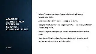 üçüncü parti yazılımlardan gmail ile mail gönderme