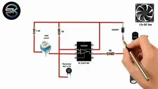 Automatic fan controller circuit//Automatic fan on off Temperature sensor 