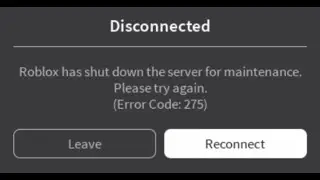 [SOLVED] Roblox Error Code 275