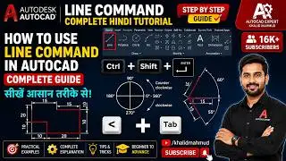 AutoCAD Line Command With Master Tricks in Hindi  How to use line command in AutoCAD