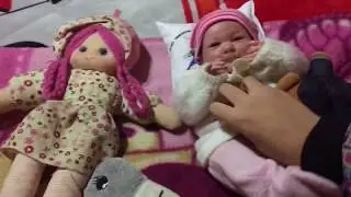 Rutina de noche de mi bebé REBORN en invierno