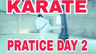 KARATE WHITE BELT PRACTICE DAY 2