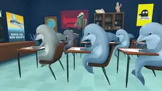 Cимулятор списывания в школе дельфинов!