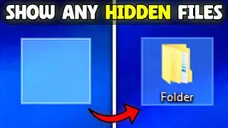 How To Show Hidden Files On Windows 10 / 11 | How To Unhide Folder In Windows 10