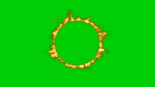 Fiery Shapes Greenscreen