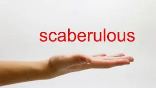 How to Pronounce scaberulous - American English