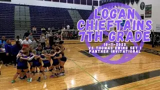 Logan Chieftains vs Thomas Ewing 7th Grade Volleyball Set 1 - Panther Invite Tournament - 10-7-2023