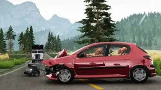 BeamNG Drive - Realistic Car Crashes #16