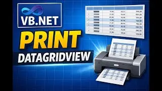 VB.NET DataGridView Printing Tutorial | Print DataGridView Using PrintDocument