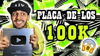 Unboxing PLACA DE LOS 100K YOUTUBE