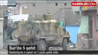 Diyarbakır Sur'da Kara Gün  5 Asker Şehit