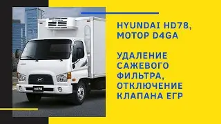 Hyundai HD78, мотор D4GA: удаление сажевого фильтра, отключение клапана ЕГР