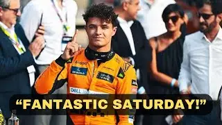 F1’s Lando Norris Reacts To Qualifying On Pole At The Italian GP