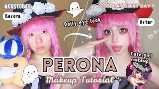 Perona Cosplay Makeup 👻 Spooky-Cute Dolly Eyes 💕 Easy Cute Halloween Look Tuto | Cosplay Diary DAY 4