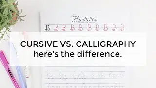 Cursive Vs. Calligraphy | 50% Off Cursive Worksheets are here!