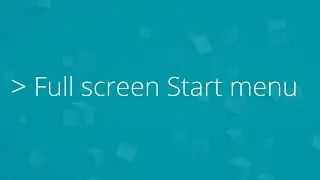 Get the Windows 8 start menu back in Windows 10