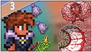 SUMMONER #3 - Lutando contra 2 bosses e Invasão Goblin!! - Terraria 1.4