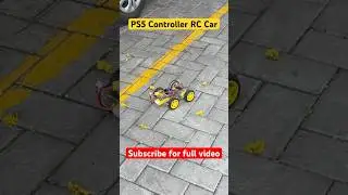 PS5 controller remote car| rc car  #shorts #ps5 #esp32 #hashincludeelectronics