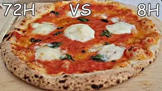 Pizza Napolitana Teigtest 72H  VS 8H Teig im Effeuno P134h509