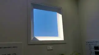 Fake blue sky. Coelux Competitor by Mitsubishi（三菱電機)